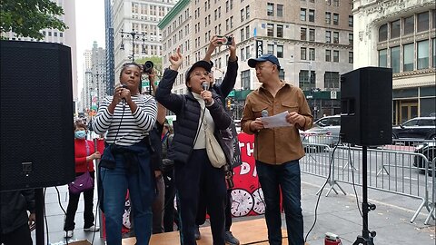 The 24hr workday rally city hall Park hosted Ain't I a woman campaign.Vittoria Farriello Chris marte