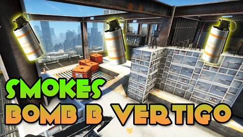 CSGO - Smokes TR Vertigo - Bomb B