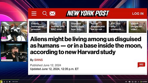 Shout Out To Canary Cry News Talk For Covering This New York Post Article About Aliens On The Moon