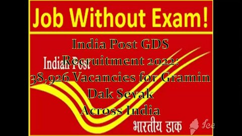 GDS Recruitment 2022 | post office bharti 2022|post office vacancy 2022\India Post GDS Vacancy 2022