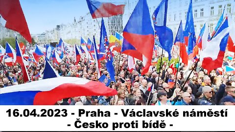 16.4.2023 - Praha - Václavské náměstí - Demonstrace & Pochod z Václavského náměstí k Úřadu vlády ČR