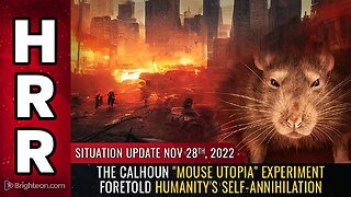 Mike Adams Situation Update, Nov 28, 2022 - The Calhoun "mouse utopia" experiment foretold humanity's self-annihilation - Natural News