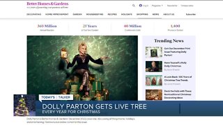 Today's Talker: Dolly Parton decorates to the nines for Christmas