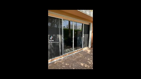 Sliding glass door repair; roller replacement and track refurbishing in #deerfieldbeach, #florida.