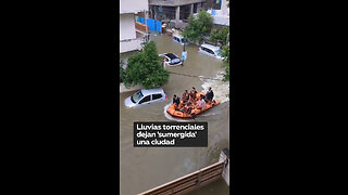 Lluvias torrenciales dejan ‘sumergida’ una ciudad en la India