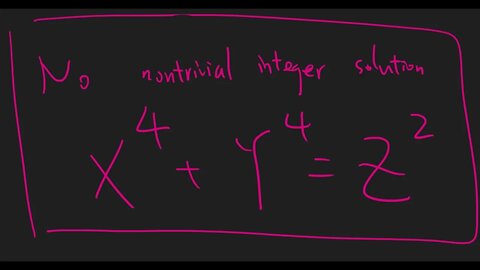 Prove Fermat last theorem n=4