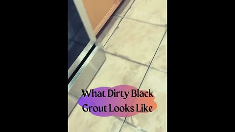 What Dirty Black Grout Looks Like