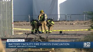 HAZMAT situation at Chandler battery storage facility causes quarter-mile area evacuation