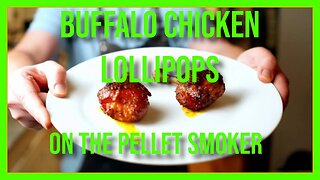 Buffalo Lollipop Chicken on the Pellet Smoker