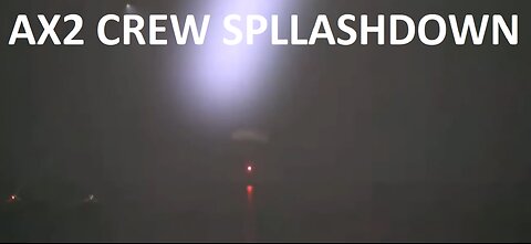 Watch the crew of Ax2 splash down
