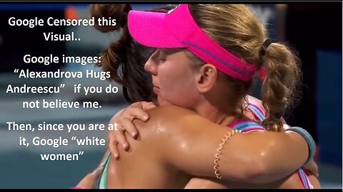 Pure class from Alexandrova of Russia as she hugs Andreescu - Google Woke Chimps Censored this Visual