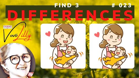 FIND THE THREE DIFFERENCES | # 023 | EXERCISE YOUR MEMORY