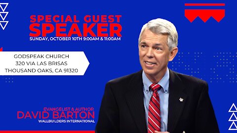 (Interview) Special Guest David Barton - Upcoming In Person Event!