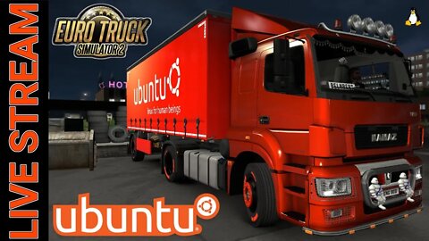 ETS2 Trucking On Ubuntu Linux DX11 LIVE #14 (Euro Truck Simulator 2)