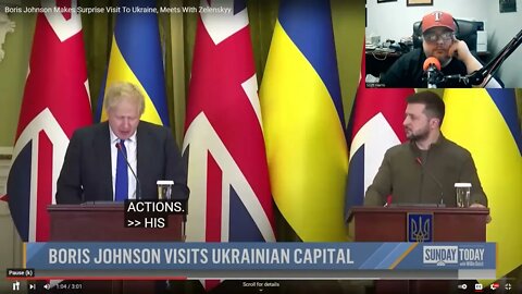 UK Leadership on world stage Boris Johnson Walks streets of Ukraine