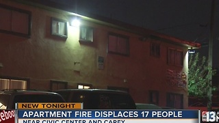 17 displaced in North Las Vegas apartment fire