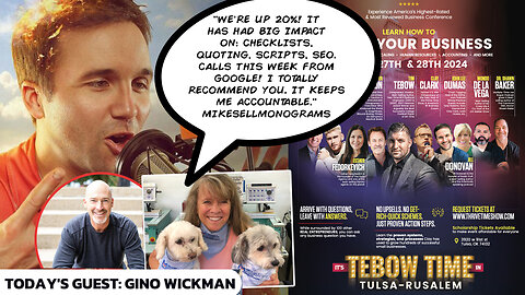 Business Podcast | Getting Out of the Rat Race | The Proven Plan to Building a Successful Small Business | Gino Wickman Teaches What It Takes to Become a Successful Entrepreneur + Tebow Joins June 27-28 Business Workshop!