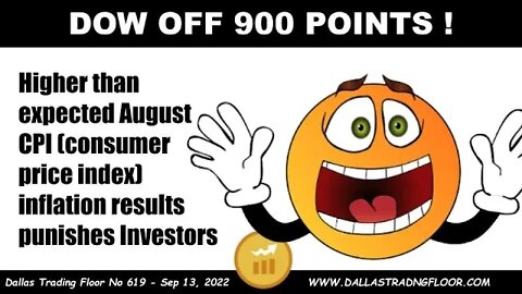 DOW OFF 900 POINTS !