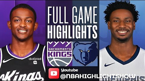 Sacramento Kings vs Memphis Grizzlies Full Game Highlights | Jan 29 | 2024 NBA Season