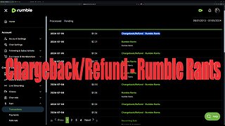 Do Not RUMBLE RANT Me "Chargeback/Refund - Rumble Rants"