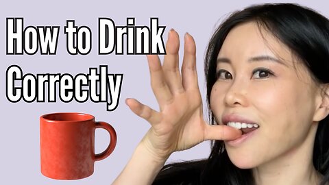 How to Drink/Swallow Using the Tongue Muscle Fully | Koko Face Yoga