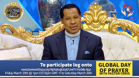 Global Day of Prayer with Pastor Chris | Our Prayers will Prevent Many Deaths - Be a Part of it!