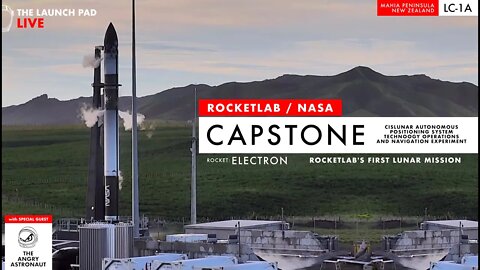 LAUNCHING NOW! RocketLab's CAPSTONE Moon Launch