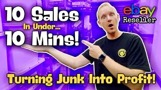 Turning Junk Into Profit On eBay! | 10 Sales In Under 10 Minutes