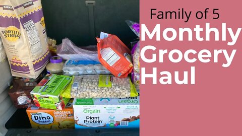 February monthly grocery haul // Family of 5