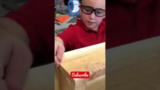 He put down his iPad and started learning NEW STUFF! (Toy shelf build ) 😎👍 #shorts #viral #tiktok