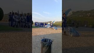 Castello Grinzane Cavour - flag throwing demonstration