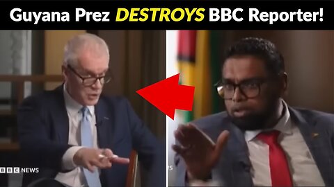 President Of Guyana DESTROYS BBC Reporter Over Climate Change | Anthony Brian Logan