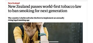 NewZealand bans smoking for all future generations!UK household trial to switch NatGas to Hydrogen