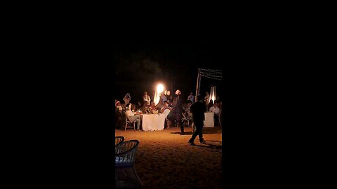 Firework and Fireplay dubai desert