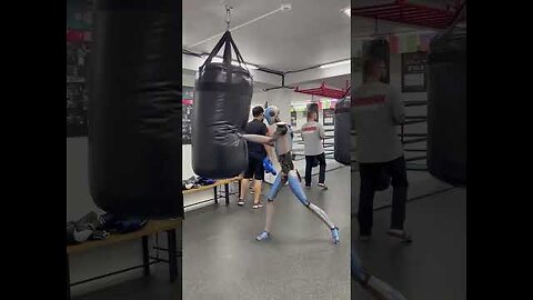 INSANE punching Power From AI Robot Punching A Bag