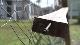 Tornado damage in Lee County