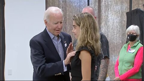 Biden Shows His 'Racist' ID To Vote, Then Gets Creepy