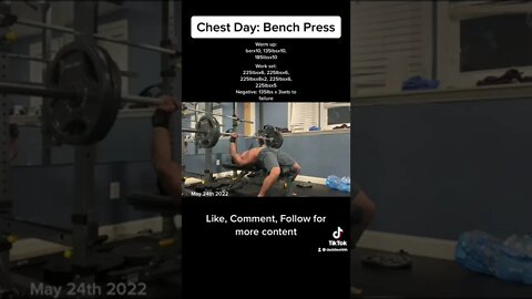 Chest day- bench press routine