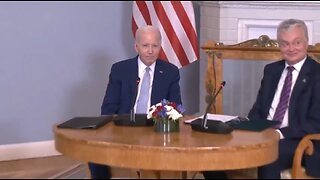 Biden Stares At The Press While Ignoring Questions