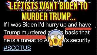 2024 Chaos: Legacy Media and Twitter Leftoids Want Biden to MURDER Donald Trump!!!