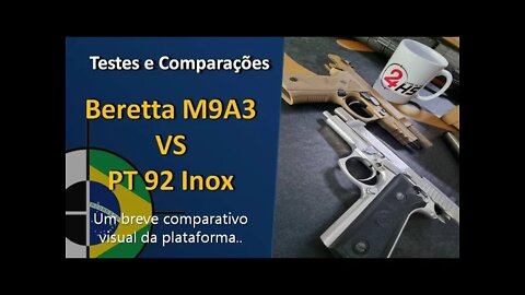 BERETTA M9A3 vs Taurus PT92 inox - um breve comparativo de mesa