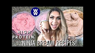 HIGH PROTEIN - LOW POINT NINJA CREAMI ICE CREAM RECIPES!! - DELICIOUS AND MACRO FRIENDLY!! - WW