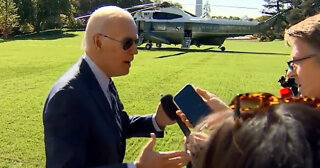 Biden Snaps at Reporters on WH Lawn: 'Get Educated'