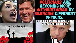 Politicians are Publicly trying to silence people with a different opinion..