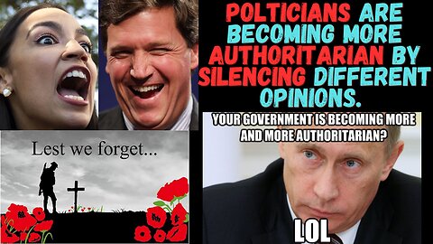 Politicians are Publicly trying to silence people with a different opinion..