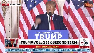 Trump Announces Presidental Run at Mar-a-Lago. Nov 15, 2022