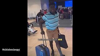 HAITIANS AT THE AIRPORT