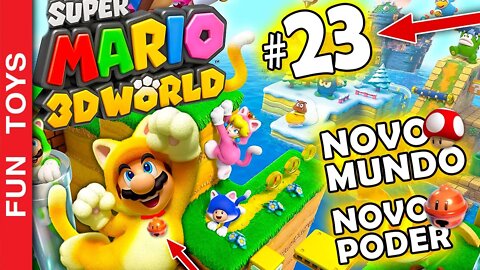 Super Mario 3d World #23 - Entramos no foguete e fomos para um NOVO MUNDO - Cogumelo! NOVO PODER 😜🚀🍄