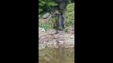 Waterfall at Ninomaru Garden