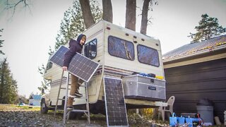 Removing Solar Panels from our RV to build a off Grid Portable Generator. / The homestead #28